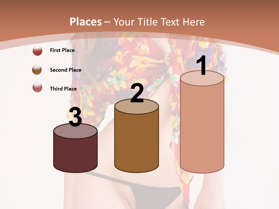 Young Female Hairstyle PowerPoint Template