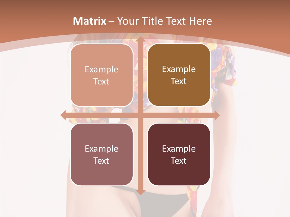 Young Female Hairstyle PowerPoint Template