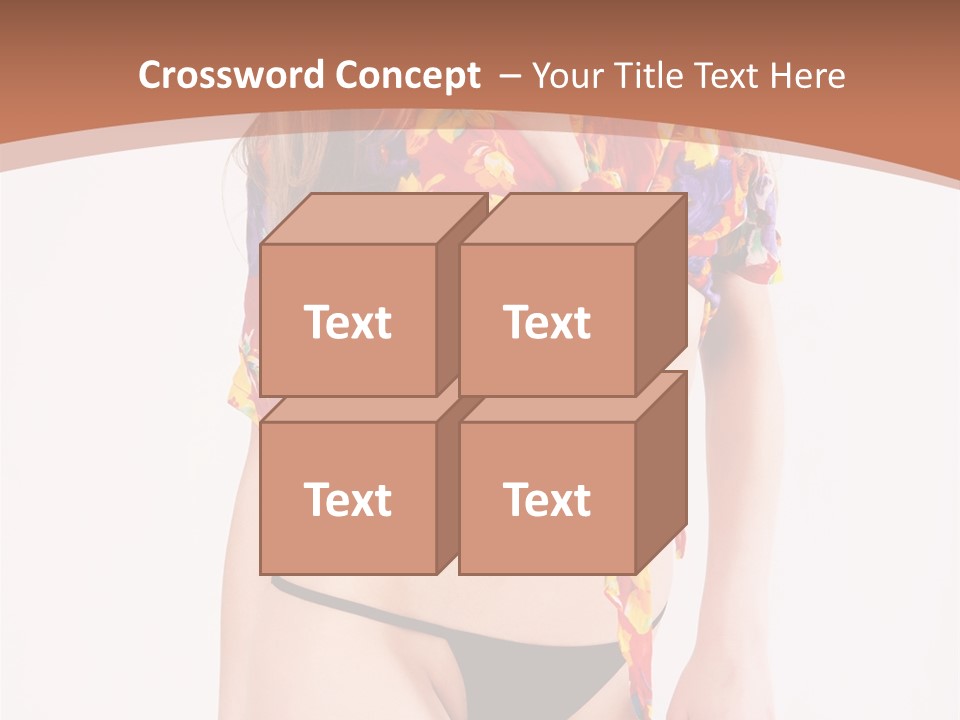 Young Female Hairstyle PowerPoint Template