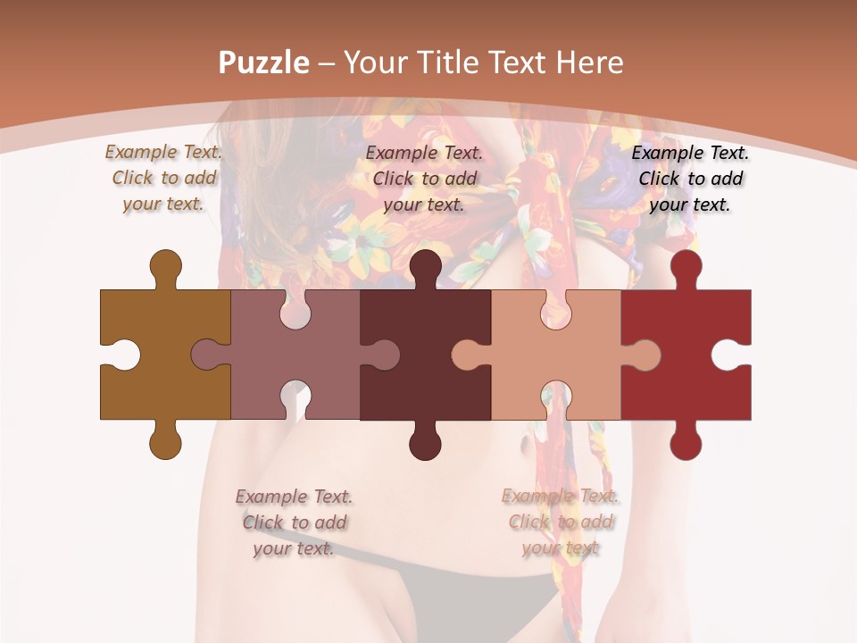 Young Female Hairstyle PowerPoint Template