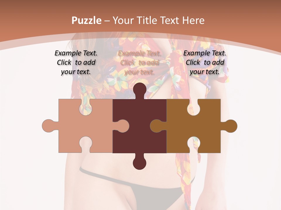 Young Female Hairstyle PowerPoint Template