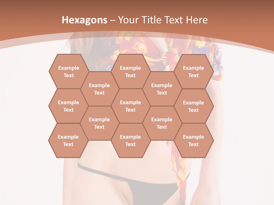 Young Female Hairstyle PowerPoint Template