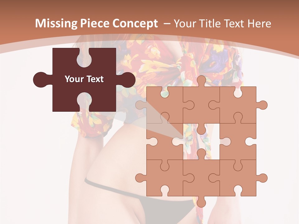 Young Female Hairstyle PowerPoint Template