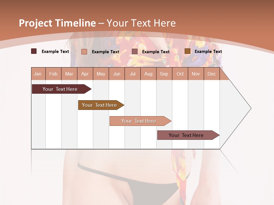 Young Female Hairstyle PowerPoint Template