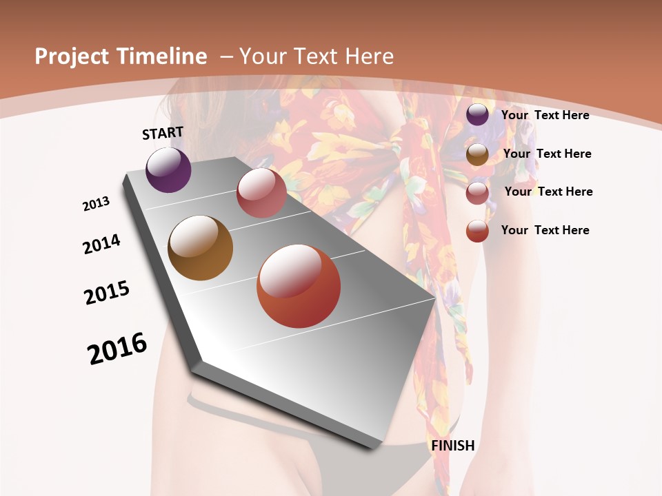 Young Female Hairstyle PowerPoint Template