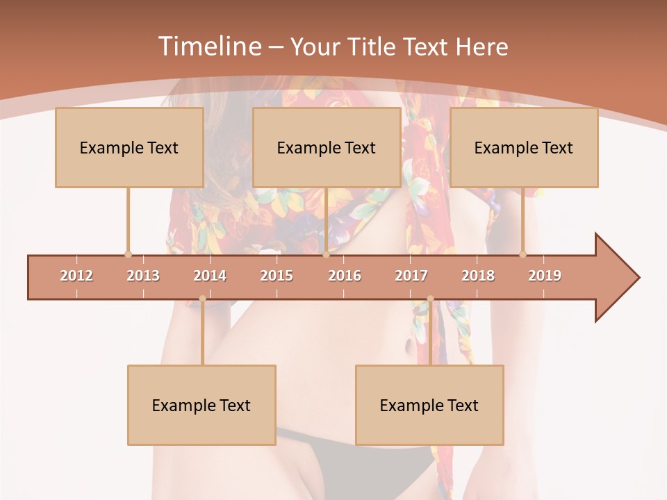 Young Female Hairstyle PowerPoint Template