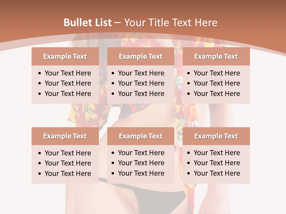 Young Female Hairstyle PowerPoint Template