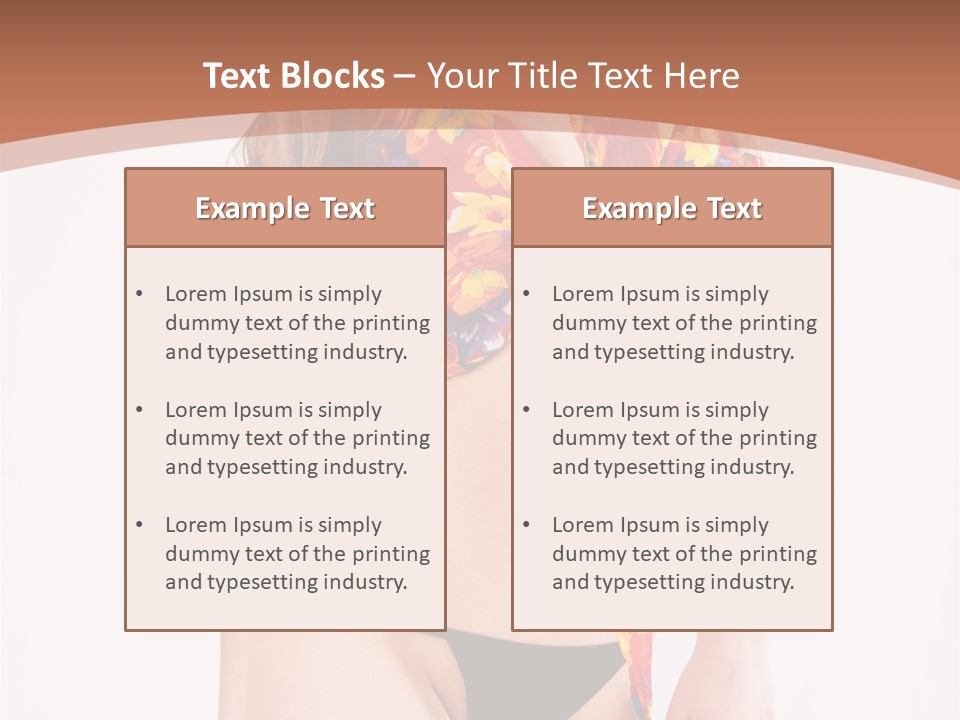 Young Female Hairstyle PowerPoint Template