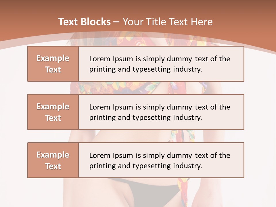 Young Female Hairstyle PowerPoint Template