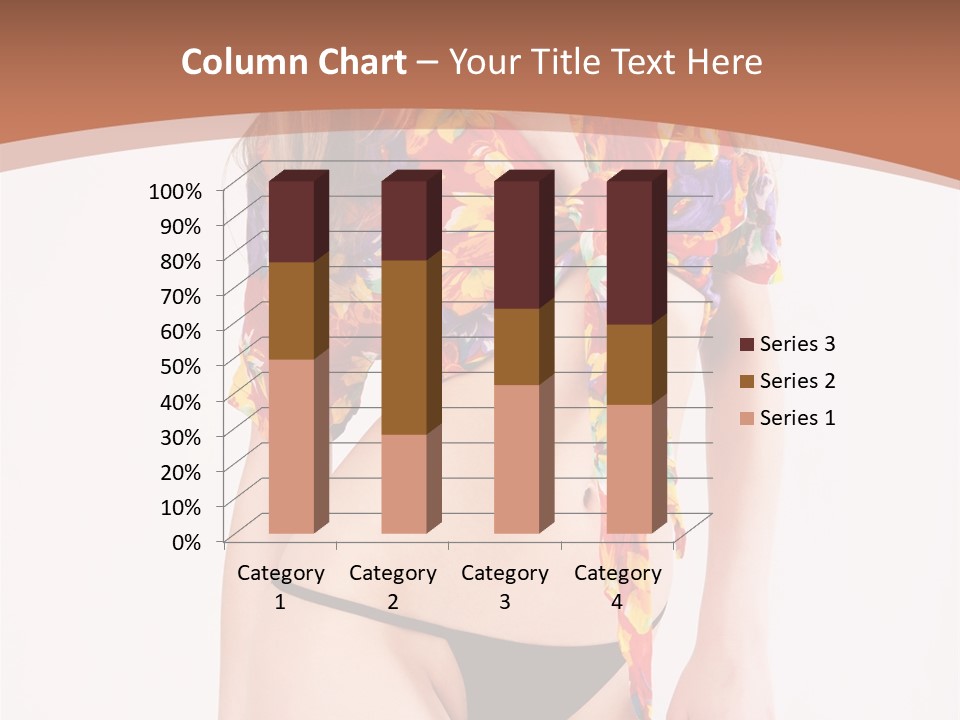 Young Female Hairstyle PowerPoint Template