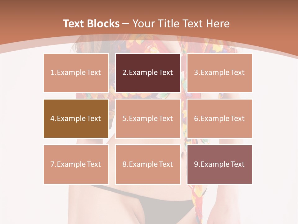 Young Female Hairstyle PowerPoint Template