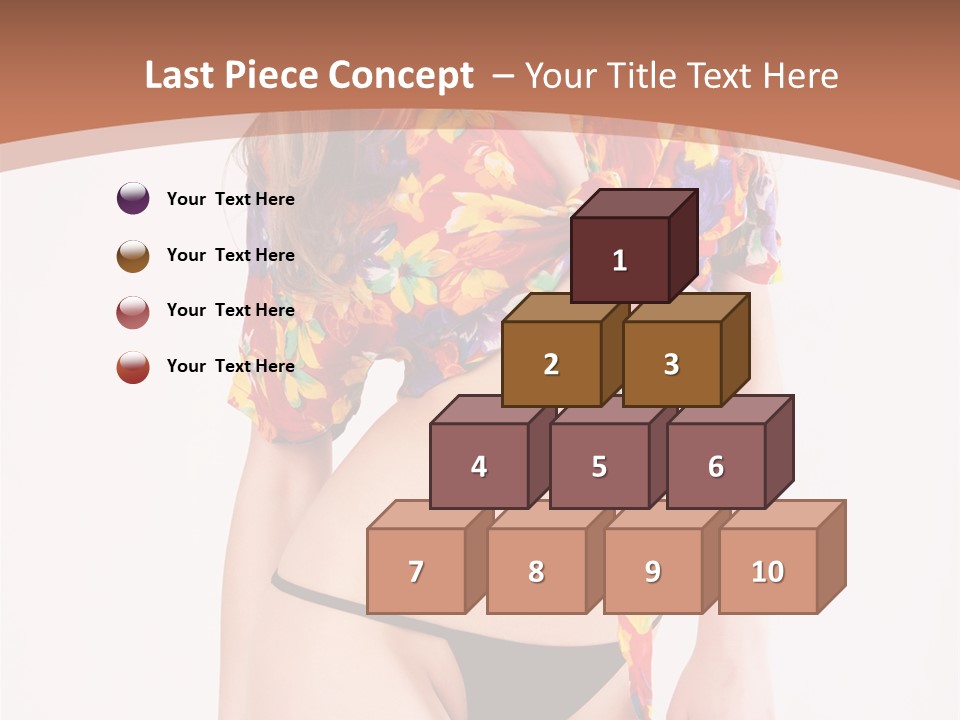 Young Female Hairstyle PowerPoint Template