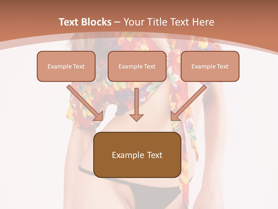 Young Female Hairstyle PowerPoint Template