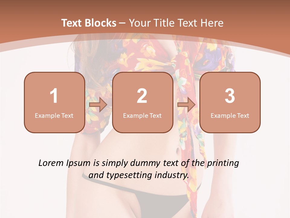 Young Female Hairstyle PowerPoint Template