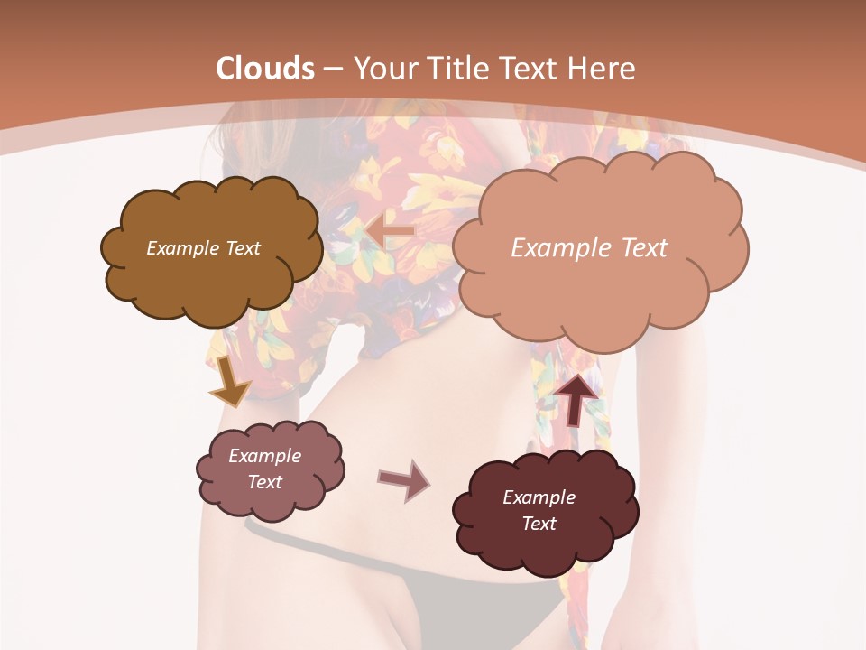 Young Female Hairstyle PowerPoint Template