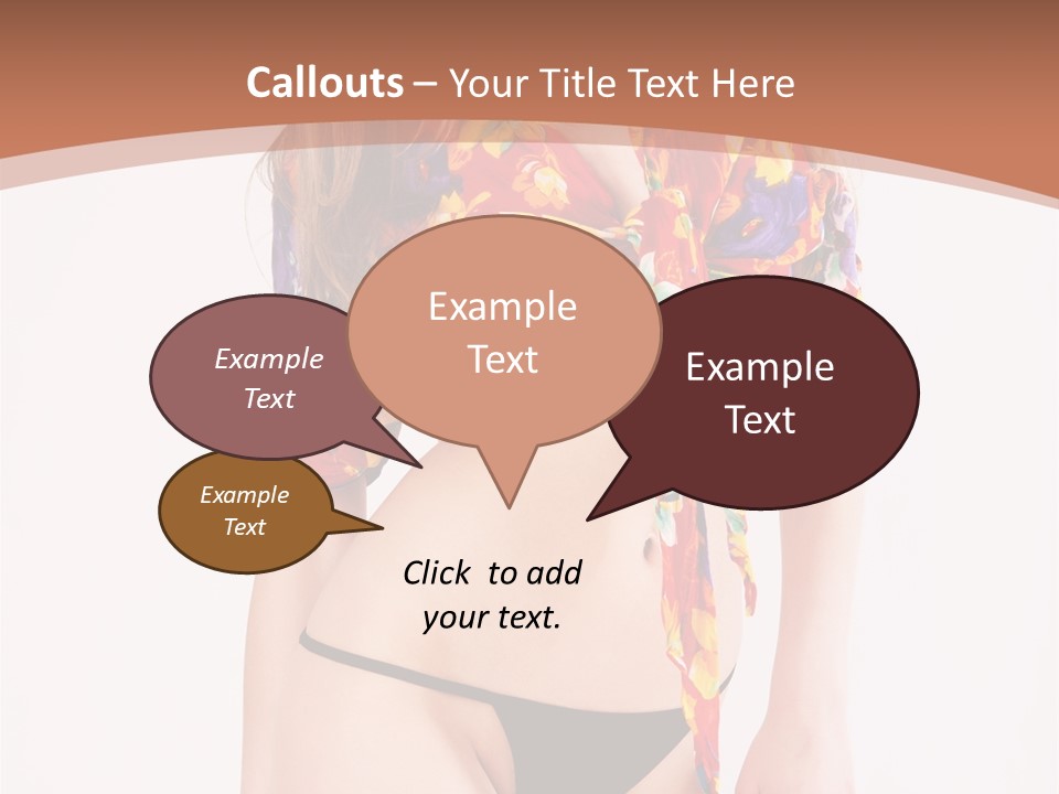 Young Female Hairstyle PowerPoint Template