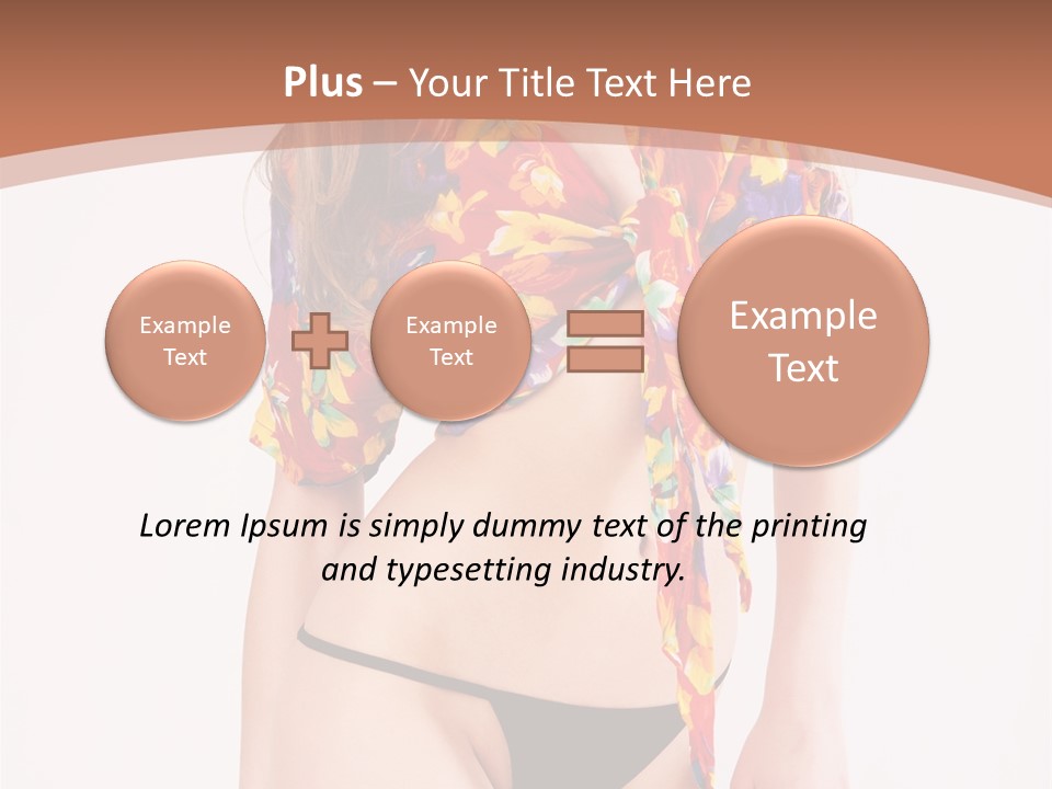 Young Female Hairstyle PowerPoint Template