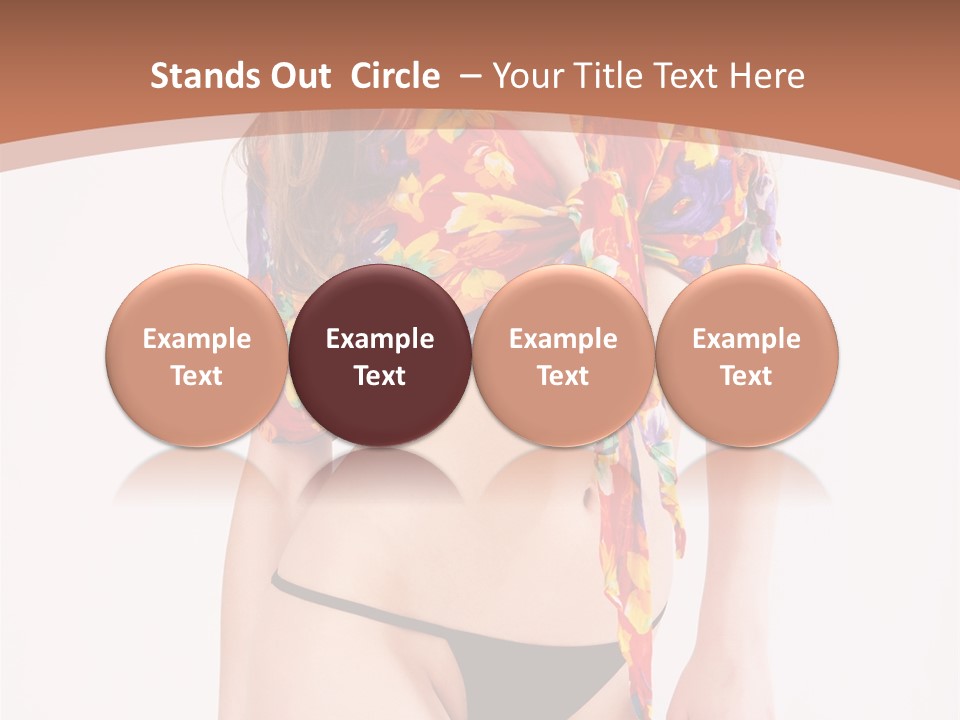 Young Female Hairstyle PowerPoint Template