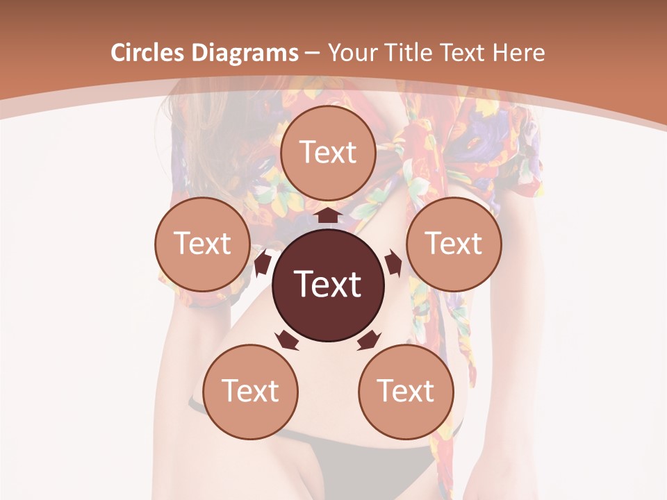 Young Female Hairstyle PowerPoint Template