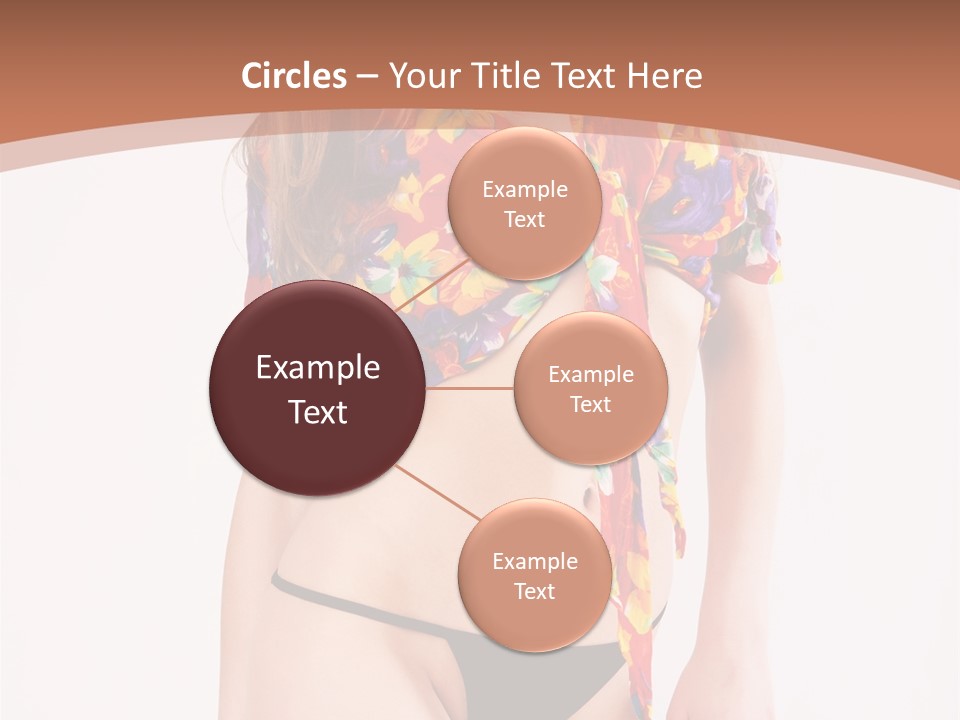 Young Female Hairstyle PowerPoint Template