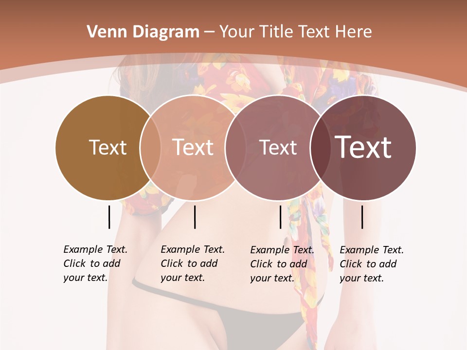 Young Female Hairstyle PowerPoint Template