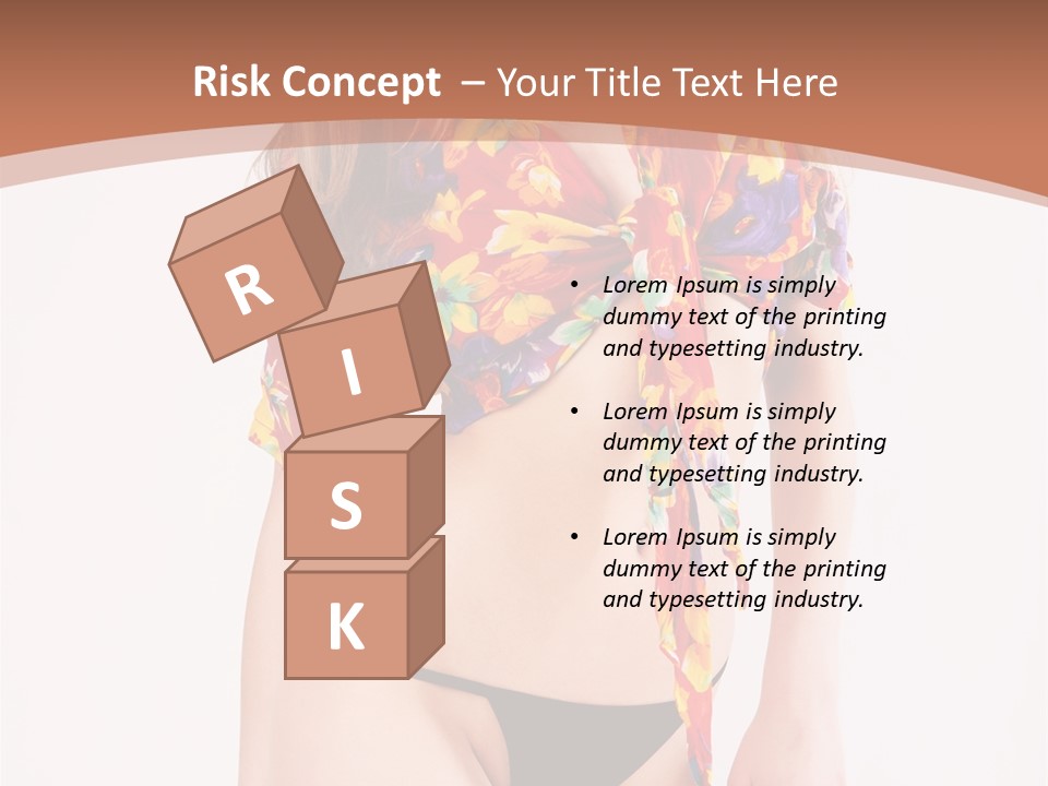 Young Female Hairstyle PowerPoint Template