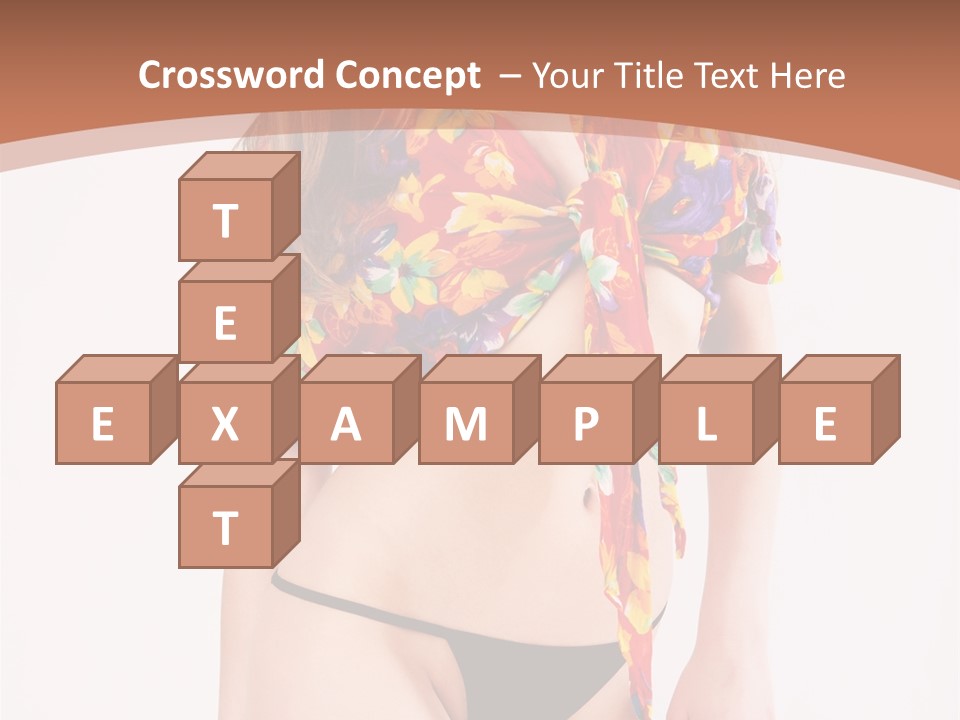 Young Female Hairstyle PowerPoint Template