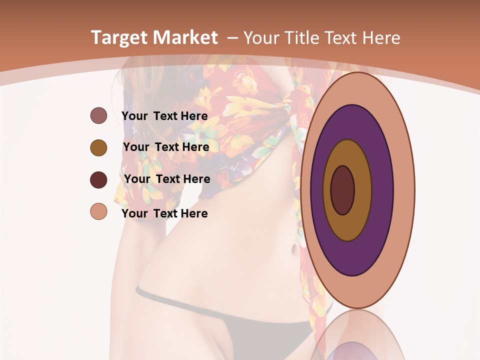 Young Female Hairstyle PowerPoint Template