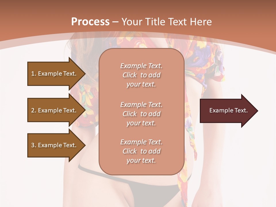 Young Female Hairstyle PowerPoint Template