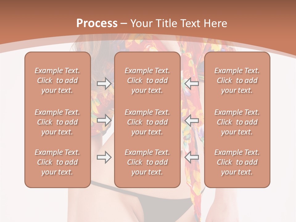 Young Female Hairstyle PowerPoint Template