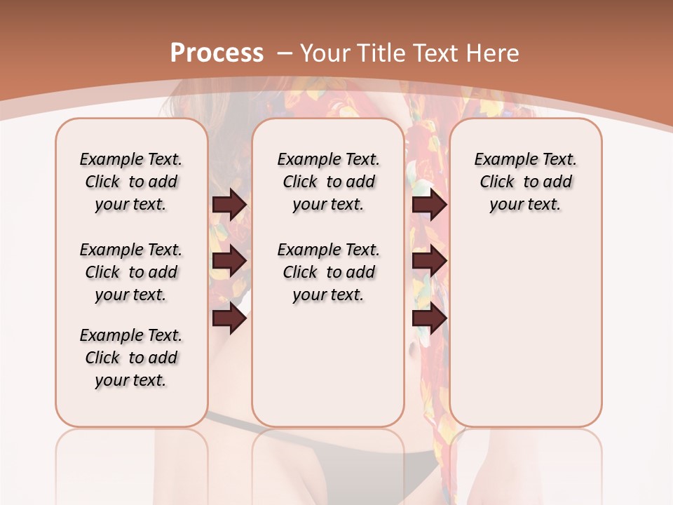 Young Female Hairstyle PowerPoint Template