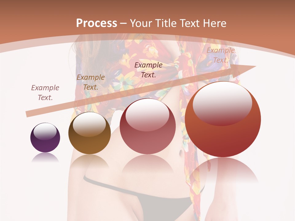 Young Female Hairstyle PowerPoint Template