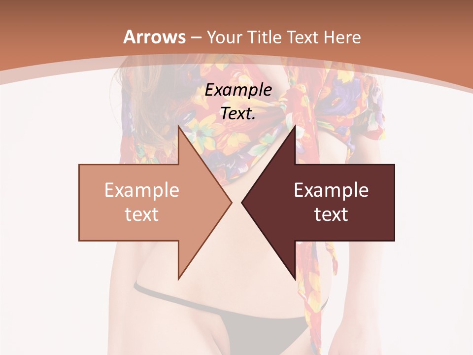 Young Female Hairstyle PowerPoint Template