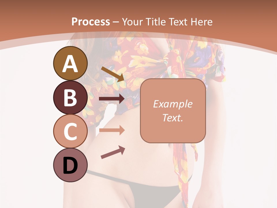 Young Female Hairstyle PowerPoint Template