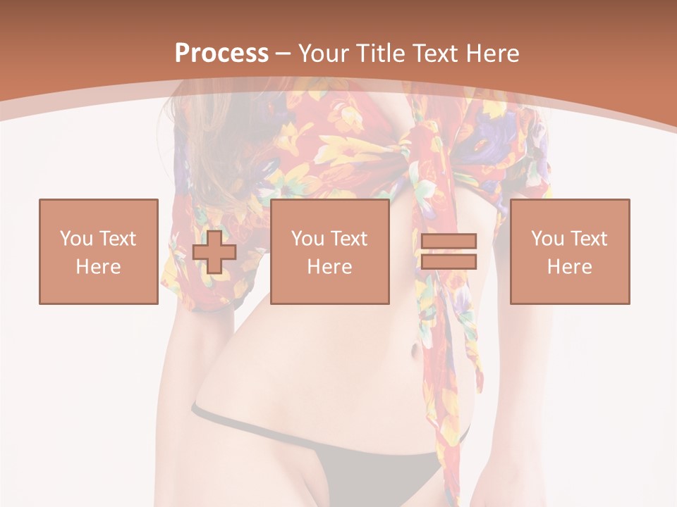 Young Female Hairstyle PowerPoint Template