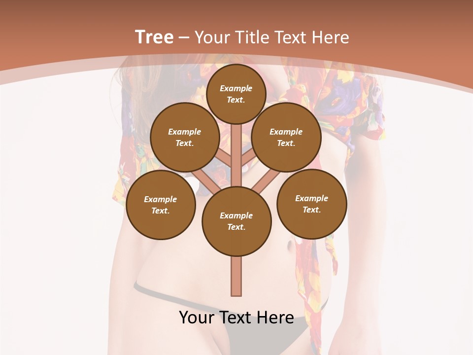 Young Female Hairstyle PowerPoint Template