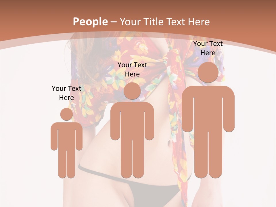 Young Female Hairstyle PowerPoint Template