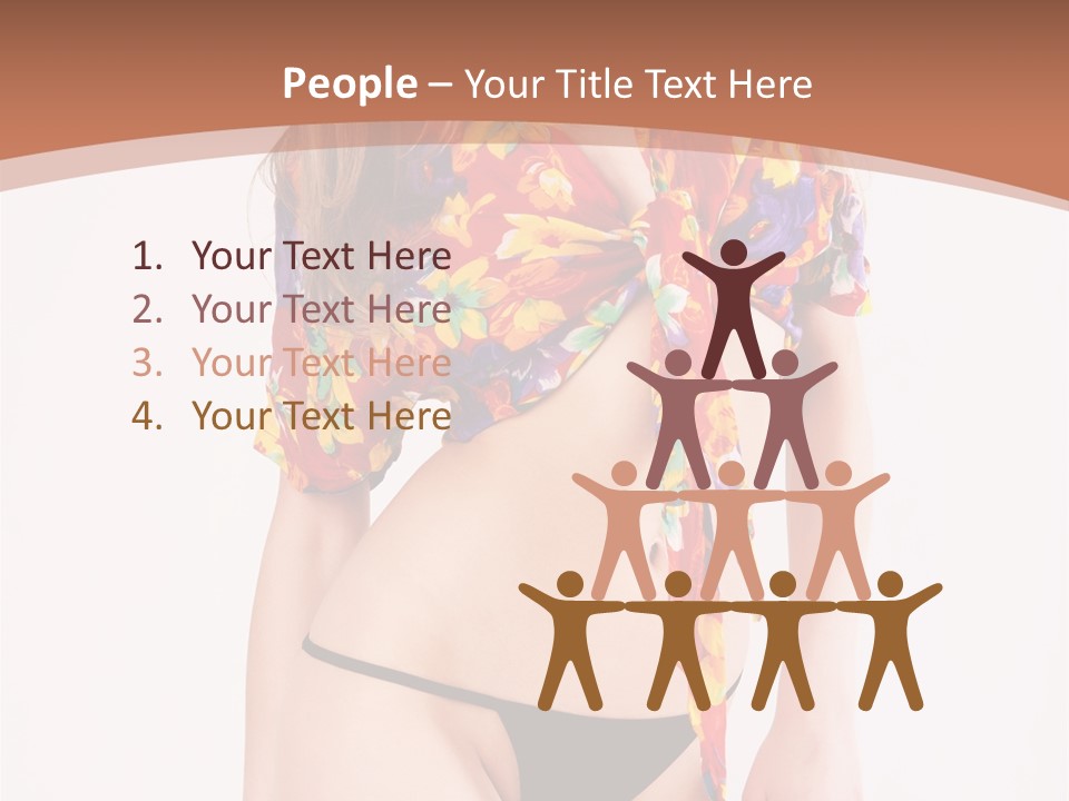 Young Female Hairstyle PowerPoint Template