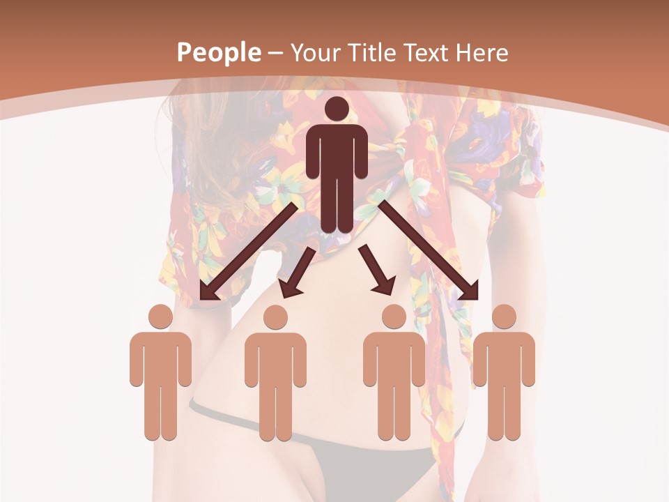 Young Female Hairstyle PowerPoint Template