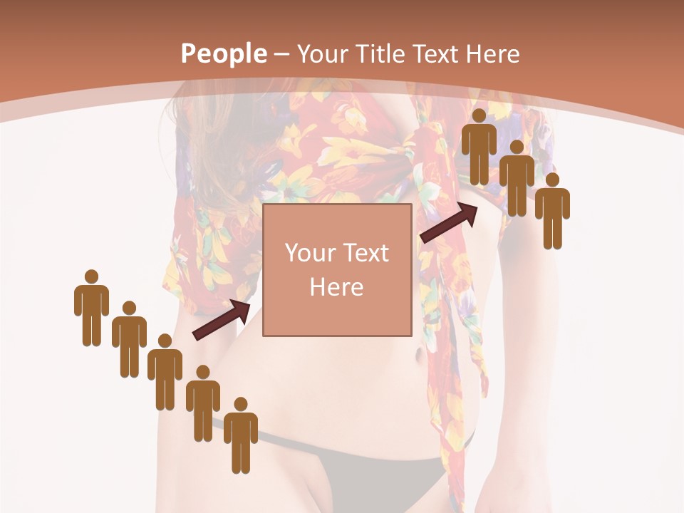 Young Female Hairstyle PowerPoint Template