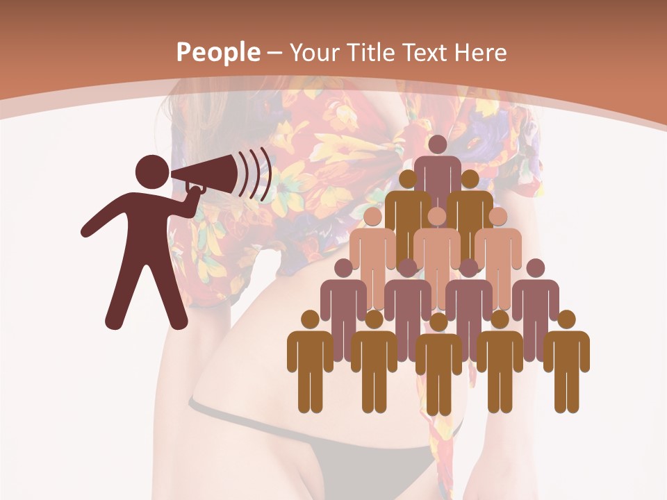 Young Female Hairstyle PowerPoint Template