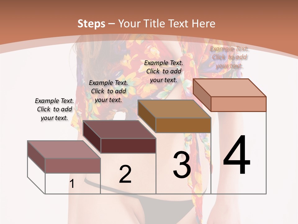 Young Female Hairstyle PowerPoint Template