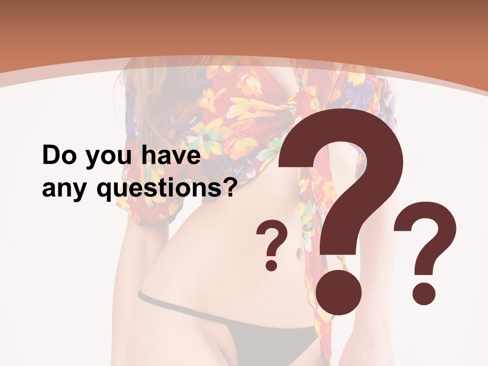 Young Female Hairstyle PowerPoint Template