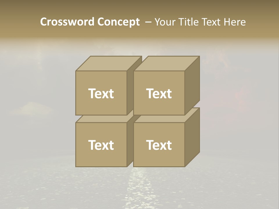 Scenery Construction Highway PowerPoint Template
