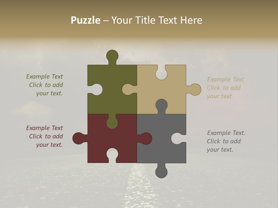 Scenery Construction Highway PowerPoint Template