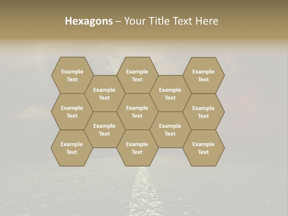 Scenery Construction Highway PowerPoint Template