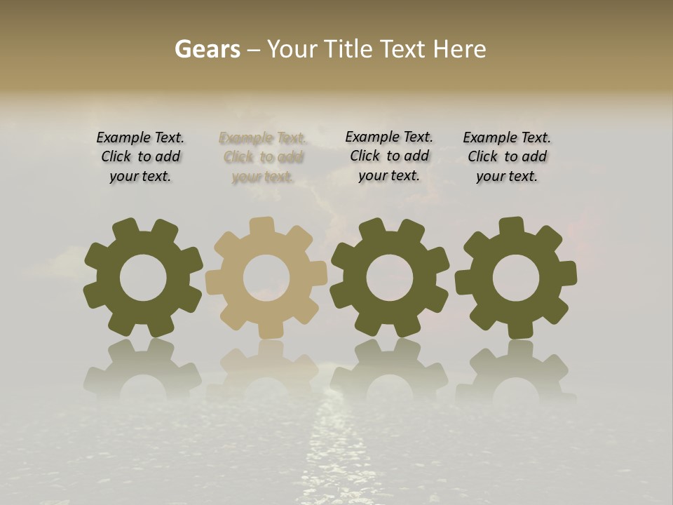 Scenery Construction Highway PowerPoint Template