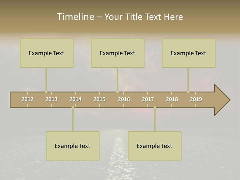 Scenery Construction Highway PowerPoint Template