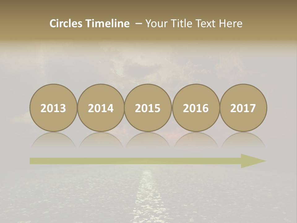 Scenery Construction Highway PowerPoint Template