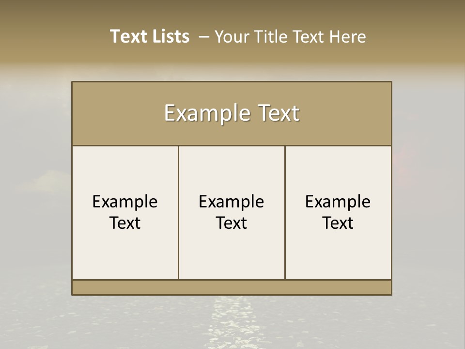 Scenery Construction Highway PowerPoint Template
